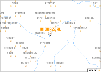 map of Imi Ouazzal