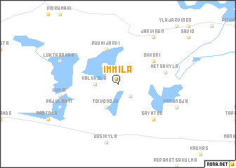 map of Immilä