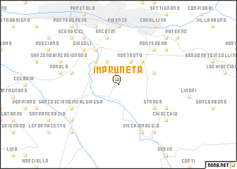 map of Impruneta