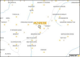 map of Imzirene