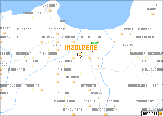 map of Imzoûrene