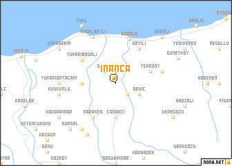 map of İnanca