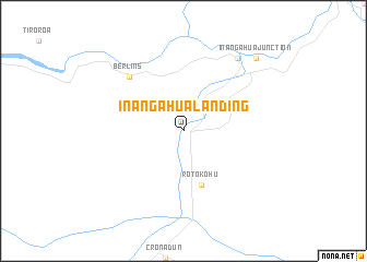 map of Inangahua Landing