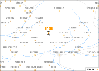 map of Inău