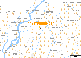 map of Ināyatpur Mahota