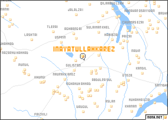 map of Ināyatullāh Kārez