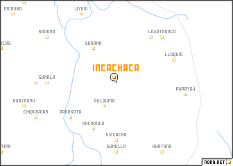 map of Inca Chaca
