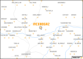 map of İnceboğaz