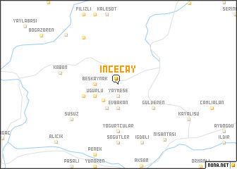 map of İnceçay