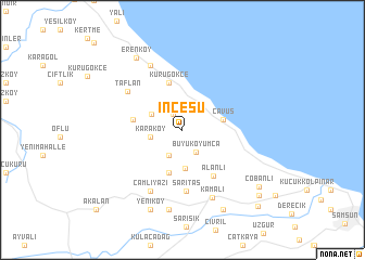 map of İncesu
