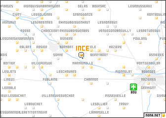 map of Incé