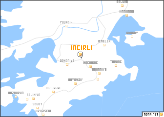 map of İncirli