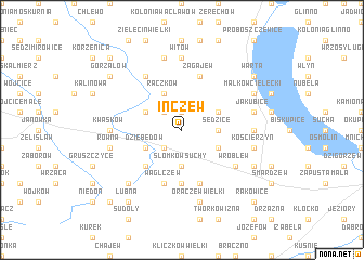 map of Inczew