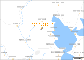 map of Indaial de Cima