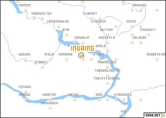 map of Indaing