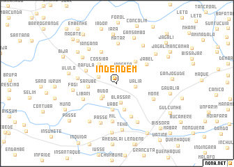 map of Indendem