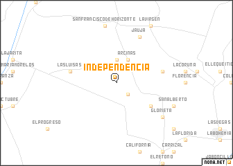 map of Independencia