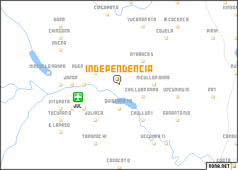 map of Independencia