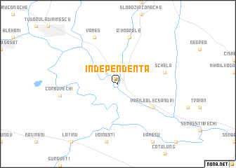 map of Independenţa