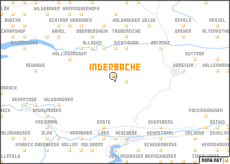 map of In der Bache