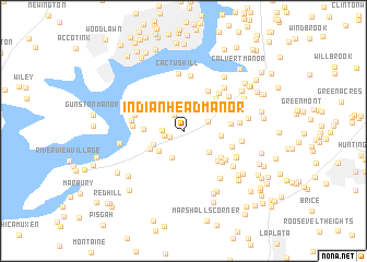 map of Indian Head Manor