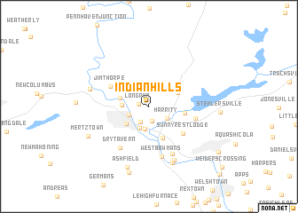 map of Indian Hills
