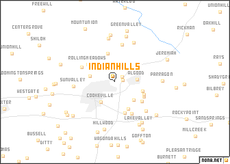 map of Indian Hills