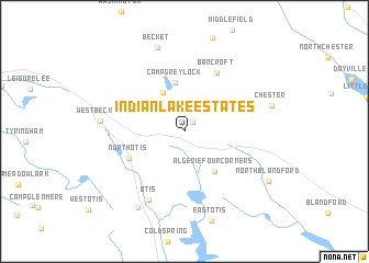 map of Indian Lake Estates