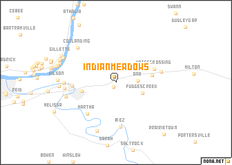 map of Indian Meadows