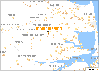 map of Indian Mission