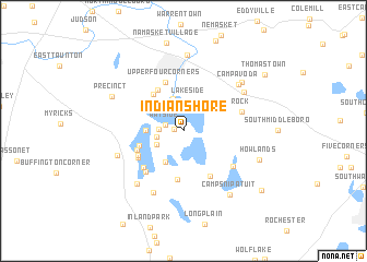map of Indian Shore
