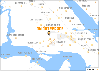 map of Indigo Terrace