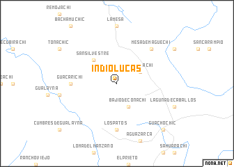 map of Indio Lucas