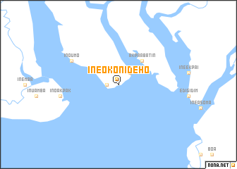 map of Ine Okon Ideho