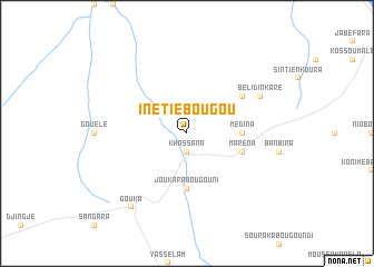 map of Inétiébougou