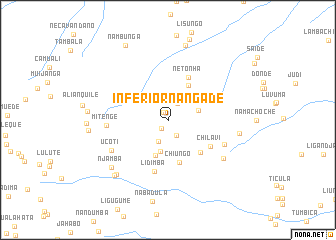 map of Inferior Nangade