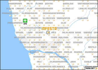map of Infesta