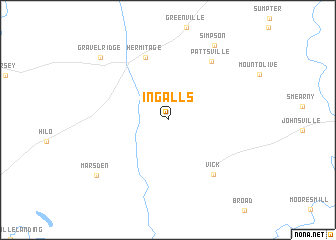 map of Ingalls