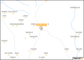 map of Ingané