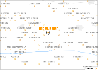 map of Ingeleben