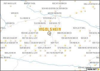 map of Ingolsheim