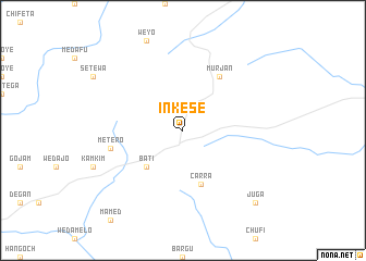 map of Īnkēsē