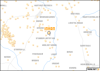 map of Inman