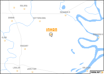 map of Inman