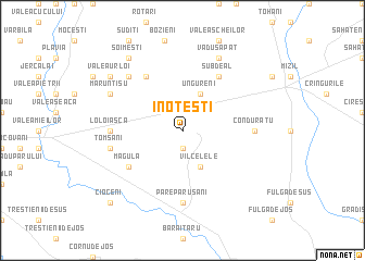 map of Inoteşti