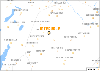 map of Intervale