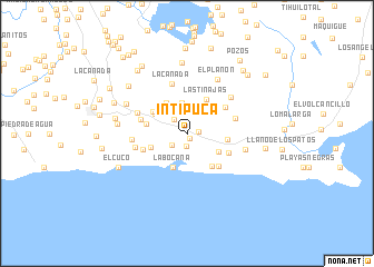 map of Intipucá