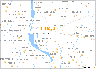 map of Intizzo