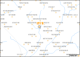 map of Inya