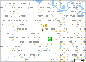 map of Inya